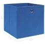 Aufbewahrungsboxen 4 Stück Stoff 32x32x32 cm blau von vidaXL, Aufbewahrungskörbe - Ref: Foro24-288337, Preis: 24,28 €, Rabatt: %