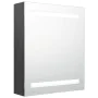 Bathroom cabinet with mirror and LED gray 50x14x60 cm by vidaXL, bathroom vanities - Ref: Foro24-326482, Price: 108,10 €, Dis...