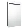 Bathroom cabinet with mirror and LED gray 60x11x80 cm by vidaXL, bathroom vanities - Ref: Foro24-326505, Price: 137,21 €, Dis...