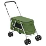 Zusammenklappbarer Hundekinderwagen, grüner Leinenstoff, 100 x 49 x 96 cm von vidaXL, Kinderwagen für Haustiere - Ref: Foro24...