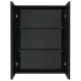 Glossy black MDF bathroom mirror cabinet 60x15x75 cm by vidaXL, bathroom vanities - Ref: Foro24-331524, Price: 129,13 €, Disc...