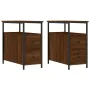 Nightstands 2 pcs oak brown engineered wood 30x60x60 cm by vidaXL, Nightstands - Ref: Foro24-826072, Price: 100,31 €, Discoun...