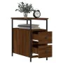 Nightstands 2 pcs oak brown engineered wood 30x60x60 cm by vidaXL, Nightstands - Ref: Foro24-826072, Price: 100,31 €, Discoun...