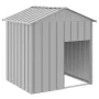 Doghouse with light gray galvanized steel roof 117x103x123cm by vidaXL, Dog kennels - Ref: Foro24-172350, Price: 137,49 €, Di...