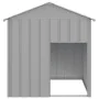 Doghouse with light gray galvanized steel roof 117x103x123cm by vidaXL, Dog kennels - Ref: Foro24-172350, Price: 137,49 €, Di...