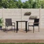 Garden dining set 3 pieces steel and black textilene by vidaXL, Garden sets - Ref: Foro24-3187041, Price: 187,55 €, Discount: %