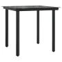 Garden dining set 3 pieces steel and black textilene by vidaXL, Garden sets - Ref: Foro24-3187041, Price: 187,55 €, Discount: %