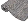 Alfombra de exterior de tejido plano marrón y azul 100x200 cm de vidaXL, Alfombras - Ref: Foro24-340815, Precio: 35,57 €, Des...