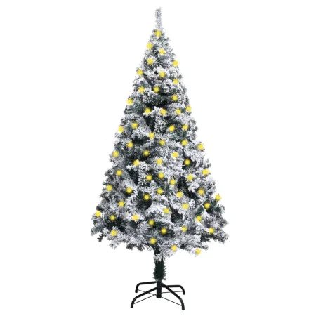 Green artificial Christmas tree with lights and snow 150 cm by vidaXL, Christmas trees - Ref: Foro24-3077766, Price: 64,11 €,...