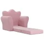 Pink soft plush children's sofa bed by vidaXL, Baby and Toddler Furniture - Ref: Foro24-341874, Price: 43,28 €, Discount: %