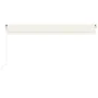 Cream automatic retractable awning 500x300 cm by vidaXL, Awnings - Ref: Foro24-3068947, Price: 487,48 €, Discount: %