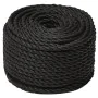 Black polypropylene work rope 20 mm 100 m by vidaXL, Ropes and metal cords - Ref: Foro24-153031, Price: 137,02 €, Discount: %