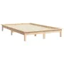 Solid pine wood bed frame 140x200 cm by vidaXL, Beds and slatted bases - Ref: Foro24-820541, Price: 116,91 €, Discount: %