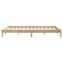 Solid pine wood bed frame 140x200 cm by vidaXL, Beds and slatted bases - Ref: Foro24-820541, Price: 116,91 €, Discount: %