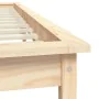 Solid pine wood bed frame 140x200 cm by vidaXL, Beds and slatted bases - Ref: Foro24-820541, Price: 116,91 €, Discount: %