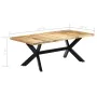 Solid mango wood dining table 200x100x75 cm by vidaXL, Kitchen and dining tables - Ref: Foro24-247427, Price: 475,75 €, Disco...