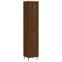 Tall brown oak plywood sideboard 34.5x34x180 cm by vidaXL, Sideboards - Ref: Foro24-3200472, Price: 107,80 €, Discount: %