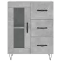 Concrete gray plywood tall sideboard 69.5x34x180 cm by vidaXL, Sideboards - Ref: Foro24-3189505, Price: 149,37 €, Discount: %