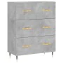 Concrete gray plywood tall sideboard 69.5x34x180 cm by vidaXL, Sideboards - Ref: Foro24-3189361, Price: 146,92 €, Discount: %