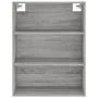 High sideboard sonoma gray plywood 69.5x34x180 cm by vidaXL, Sideboards - Ref: Foro24-3189323, Price: 143,71 €, Discount: %