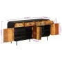 Sideboard aus recyceltem Massivholz und Metall 140x35x70 cm von vidaXL, Sideboards - Ref: Foro24-355845, Preis: 421,10 €, Rab...