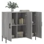 Engineered wood sideboard in Sonoma grey, 90x34x80 cm. by vidaXL, Sideboards - Ref: Foro24-828122, Price: 83,39 €, Discount: %