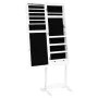 Floor mirror with jewelry cabinet and white LED lights by vidaXL, Mirrors - Ref: Foro24-353259, Price: 124,46 €, Discount: %