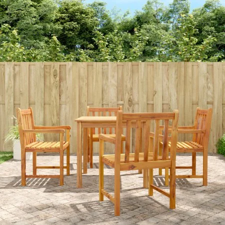 Garten-Essgruppe 5-teilig aus massivem Akazienholz von vidaXL, Gartensets - Ref: Foro24-3206276, Preis: 454,81 €, Rabatt: %