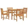 Garten-Essgruppe 5-teilig aus massivem Akazienholz von vidaXL, Gartensets - Ref: Foro24-3206276, Preis: 454,81 €, Rabatt: %