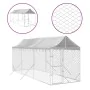 Outdoor kennel with silver galvanized steel awning 2x6x2.5 m by vidaXL, Dog kennels and fences - Ref: Foro24-3190483, Price: ...