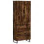 Tall smoked oak plywood highboard 69.5x34x180 cm by vidaXL, Sideboards - Ref: Foro24-3195872, Price: 184,62 €, Discount: %