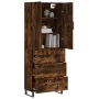 Tall smoked oak plywood highboard 69.5x34x180 cm by vidaXL, Sideboards - Ref: Foro24-3195872, Price: 184,62 €, Discount: %