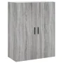 Aparador alto madera contrachapada gris sonoma 69,5x34x180 cm de vidaXL, Aparadores - Ref: Foro24-3195921, Precio: 166,42 €, ...