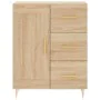 High oak-colored plywood sideboard 69.5x34x180 cm by vidaXL, Sideboards - Ref: Foro24-3196006, Price: 150,52 €, Discount: %