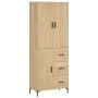 High oak-colored plywood sideboard 69.5x34x180 cm by vidaXL, Sideboards - Ref: Foro24-3196014, Price: 158,35 €, Discount: %