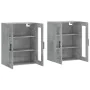 Wall cabinets 2 pcs concrete gray engineered wood by vidaXL, Sideboards - Ref: Foro24-3197965, Price: 160,06 €, Discount: %