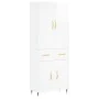 Tall white glossy plywood sideboard 69.5x34x180 cm by vidaXL, Sideboards - Ref: Foro24-3198131, Price: 163,58 €, Discount: %