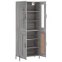 Aparador alto madera contrachapada gris sonoma 69,5x34x180 cm de vidaXL, Aparadores - Ref: Foro24-3198351, Precio: 169,41 €, ...