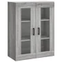 Aparador alto madera contrachapada gris sonoma 69,5x34x180 cm de vidaXL, Aparadores - Ref: Foro24-3198351, Precio: 169,41 €, ...