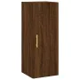 Tall oak brown plywood highboard 34.5x34x180 cm by vidaXL, Sideboards - Ref: Foro24-3199104, Price: 98,26 €, Discount: %