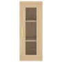 Aparador de madera contrachapada roble Sonoma 34,5x34x180 cm de vidaXL, Aparadores - Ref: Foro24-3199292, Precio: 102,97 €, D...