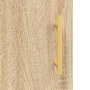 Aparador de madera contrachapada roble Sonoma 34,5x34x180 cm de vidaXL, Aparadores - Ref: Foro24-3199292, Precio: 102,97 €, D...