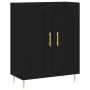 Tall black plywood sideboard 69.5x34x180 cm by vidaXL, Sideboards - Ref: Foro24-3199674, Price: 151,69 €, Discount: %