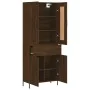 Tall oak brown plywood sideboard 69.5x34x180 cm by vidaXL, Sideboards - Ref: Foro24-3199888, Price: 174,95 €, Discount: %