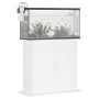 Weiße Aquariumhalterung aus Holzwerkstoff, 81 x 36 x 73 cm von vidaXL, Aquarium unterstützt - Ref: Foro24-833599, Preis: 94,4...