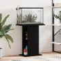 Schwarze Aquariumhalterung aus Holzwerkstoff, 60,5 x 36 x 72,5 cm von vidaXL, Aquarium unterstützt - Ref: Foro24-833640, Prei...