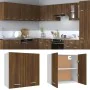 Hanging wardrobe made of engineered oak wood in brown, measuring 60x31x60 cm. by vidaXL, Kitchen cabinets - Ref: Foro24-81511...