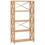 5-tier solid oak wood shelf 80x30x146 cm by vidaXL, Bookcases and shelves - Ref: Foro24-353812, Price: 177,10 €, Discount: %