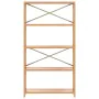 5-tier solid oak wood shelf 80x30x146 cm by vidaXL, Bookcases and shelves - Ref: Foro24-353812, Price: 177,10 €, Discount: %