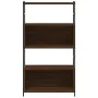 Engineered wood iron shelf oak brown 80x30x145.5 cm by vidaXL, Bookcases and shelves - Ref: Foro24-832802, Price: 66,96 €, Di...